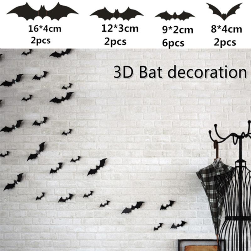 12pcs/set DIY Halloween Party Supplies PVC 3D Decorative Scary Bats Wall Decal Wall Sticker, Halloween Eve Decor
12pcs/set DIY Halloween Party Supplies PVC 3D Decorative Scary Bats Wall Decal Wall Sticker, Halloween Eve Decor