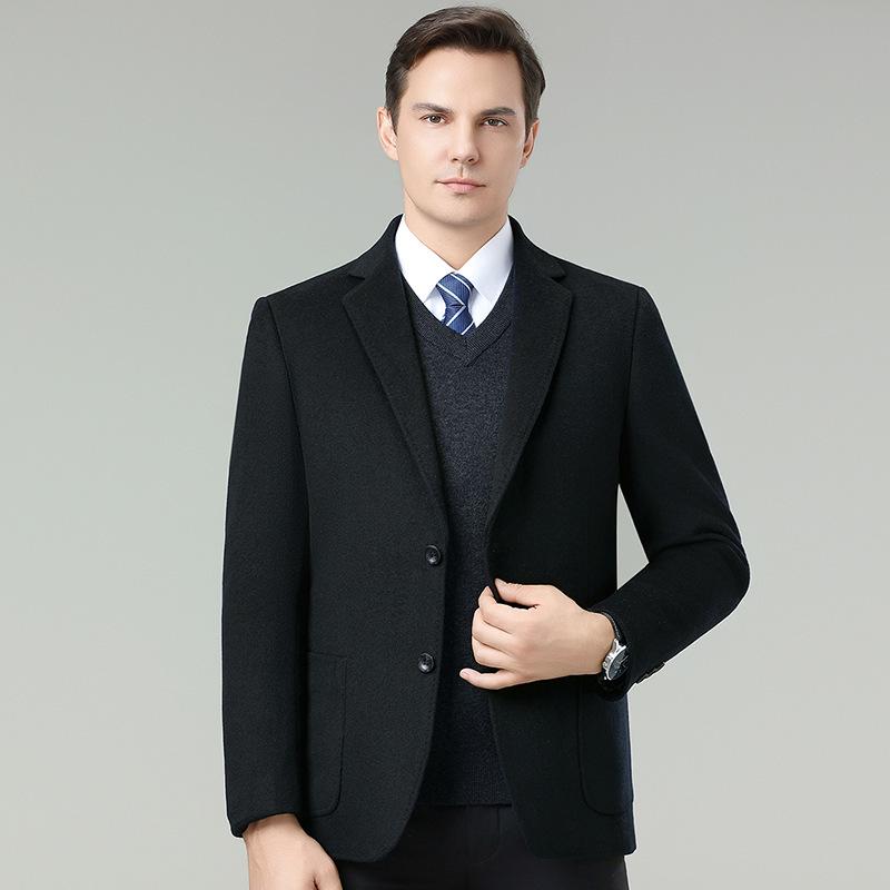Men s Double-Sided Wool Suit: 2025 Autumn/Winter, Thick Warmth, Detachable Liner, Single-Breasted Jacket for Middle-Aged Men. 185 чорний
Men s Double-Sided Wool Suit: 2025 Autumn/Winter, Thick Warmth, Detachable Liner, Single-Breasted Jacket for Middle-Aged Men. 185 чорний