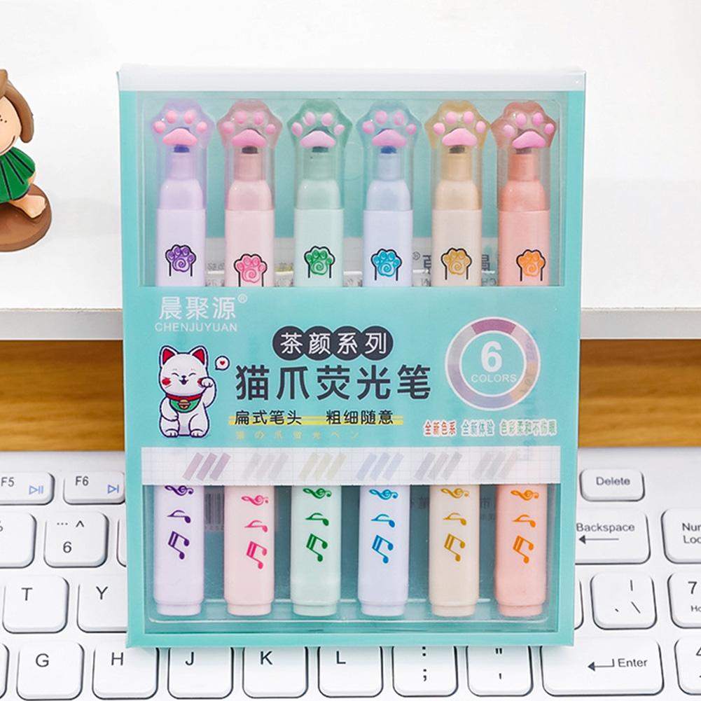 6 шт. Kawaii Cat Claw пастельные цвета маркеры для рисования художественные маркеры флуоресцентная ручка подарок канцелярские принадлежности милые школьные принадлежности 02
6 шт. Kawaii Cat Claw пастельные цвета маркеры для рисования художественные маркеры флуоресцентная ручка подарок канцелярские принадлежности милые школьные принадлежности 02