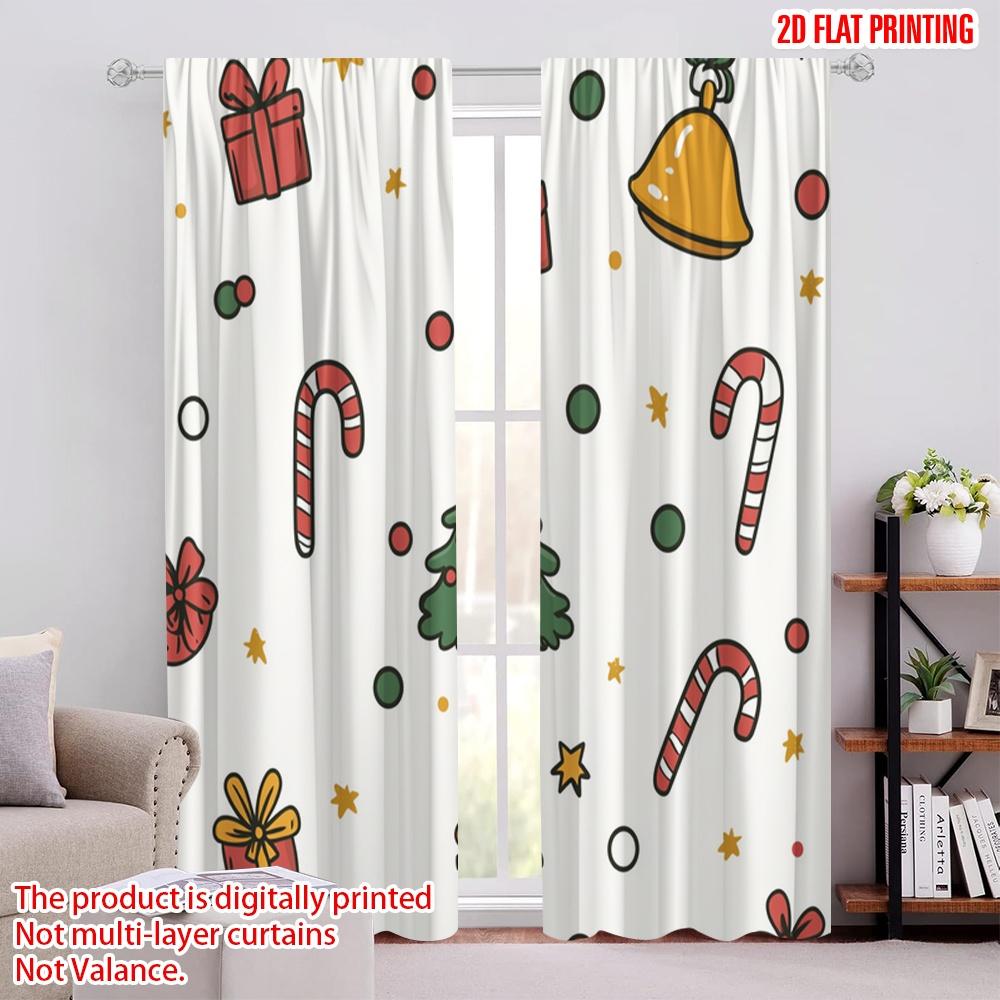 2pcs,2D plane printing Curtains&Window Treatment Christmas Bells Candy Cane Tree Gift (3) Versatile 100% Polyester (without rod) 52.50 × 116.00 cm 2 pcs
2pcs,2D plane printing Curtains&Window Treatment Christmas Bells Candy Cane Tree Gift (3) Versatile 100% Polyester (without rod) 52.50 × 116.00 cm 2 pcs