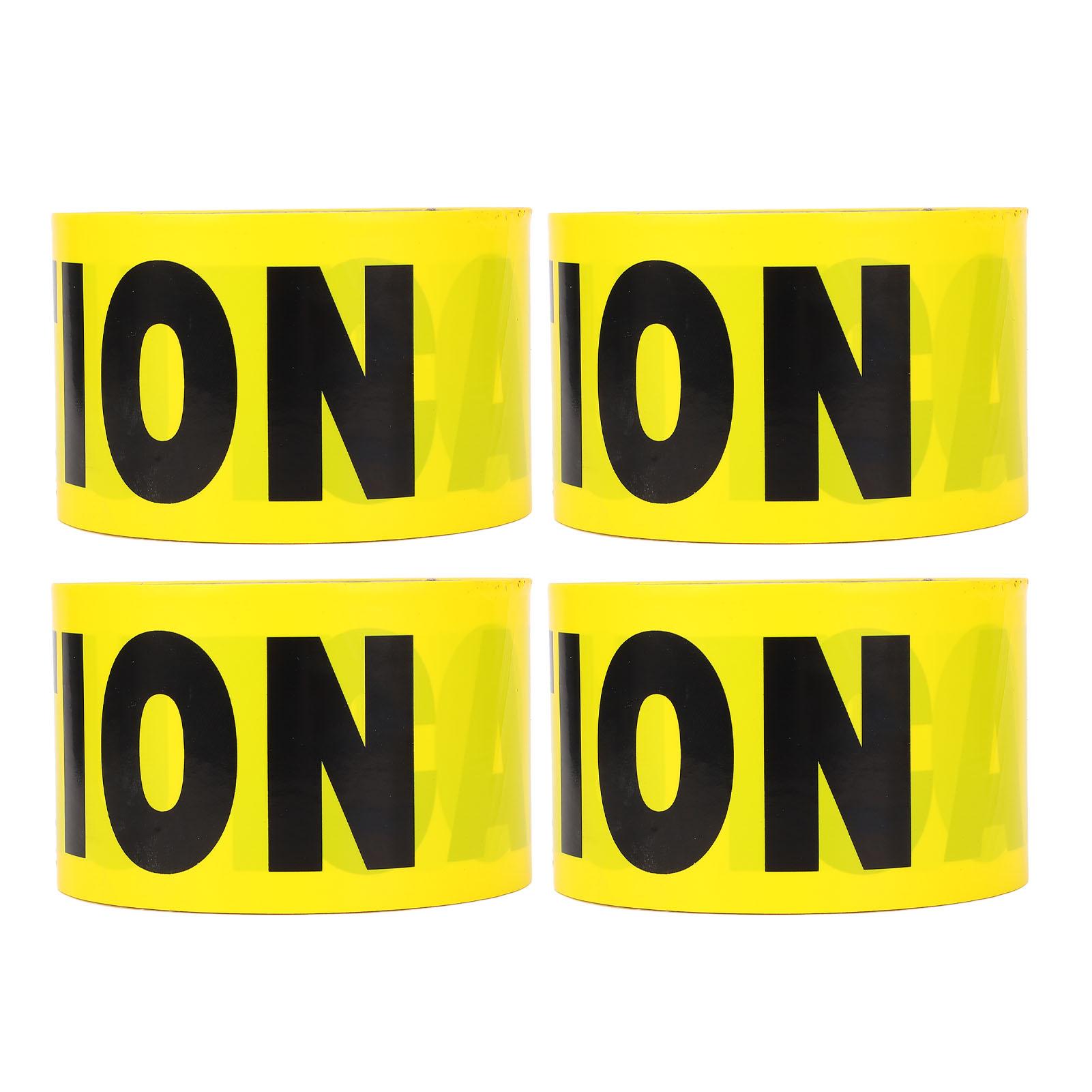 4PCS Caution Tape Rolls Yellow Background Black Word Barricade Safety Warning Tape for Construction
4PCS Caution Tape Rolls Yellow Background Black Word Barricade Safety Warning Tape for Construction