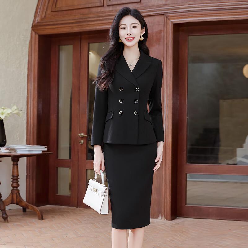 Troloman Women s Elegant Double-Breasted Two-Piece Suit Set L
Troloman Women s Elegant Double-Breasted Two-Piece Suit Set L