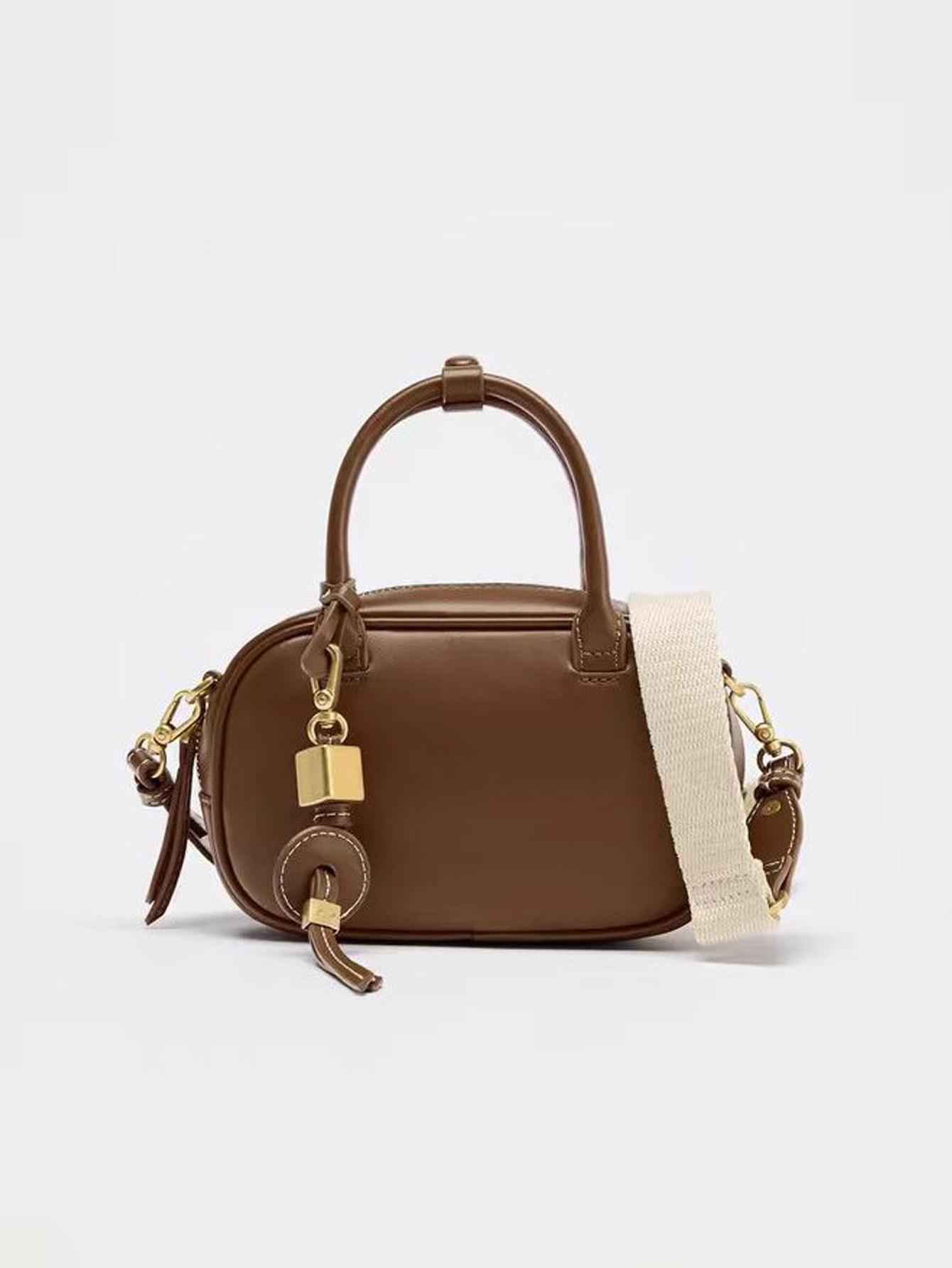 2026 New niche retro color-blocking hand-held small bag, stylish crossbody canvas PU small square bag, single-shoulder bowling b M світло-коричневого кольору
2026 New niche retro color-blocking hand-held small bag, stylish crossbody canvas PU small square bag, single-shoulder bowling b M світло-коричневого кольору