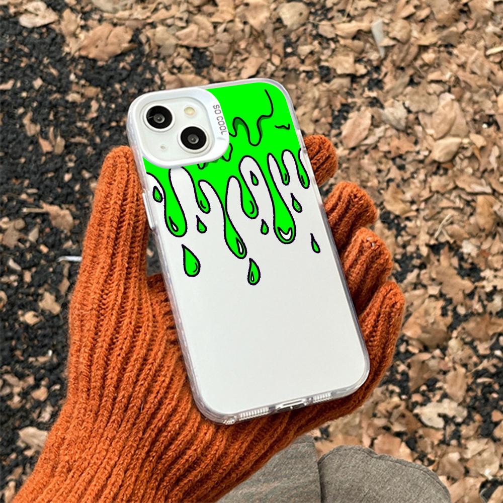 Green liquid cartoon creative design Phone Case For lMDColor Silver Shell For lPhone 17 16 e 15 14 13 12 11 Pro Max Plus iPhone 15
Green liquid cartoon creative design Phone Case For lMDColor Silver Shell For lPhone 17 16 e 15 14 13 12 11 Pro Max Plus iPhone 15