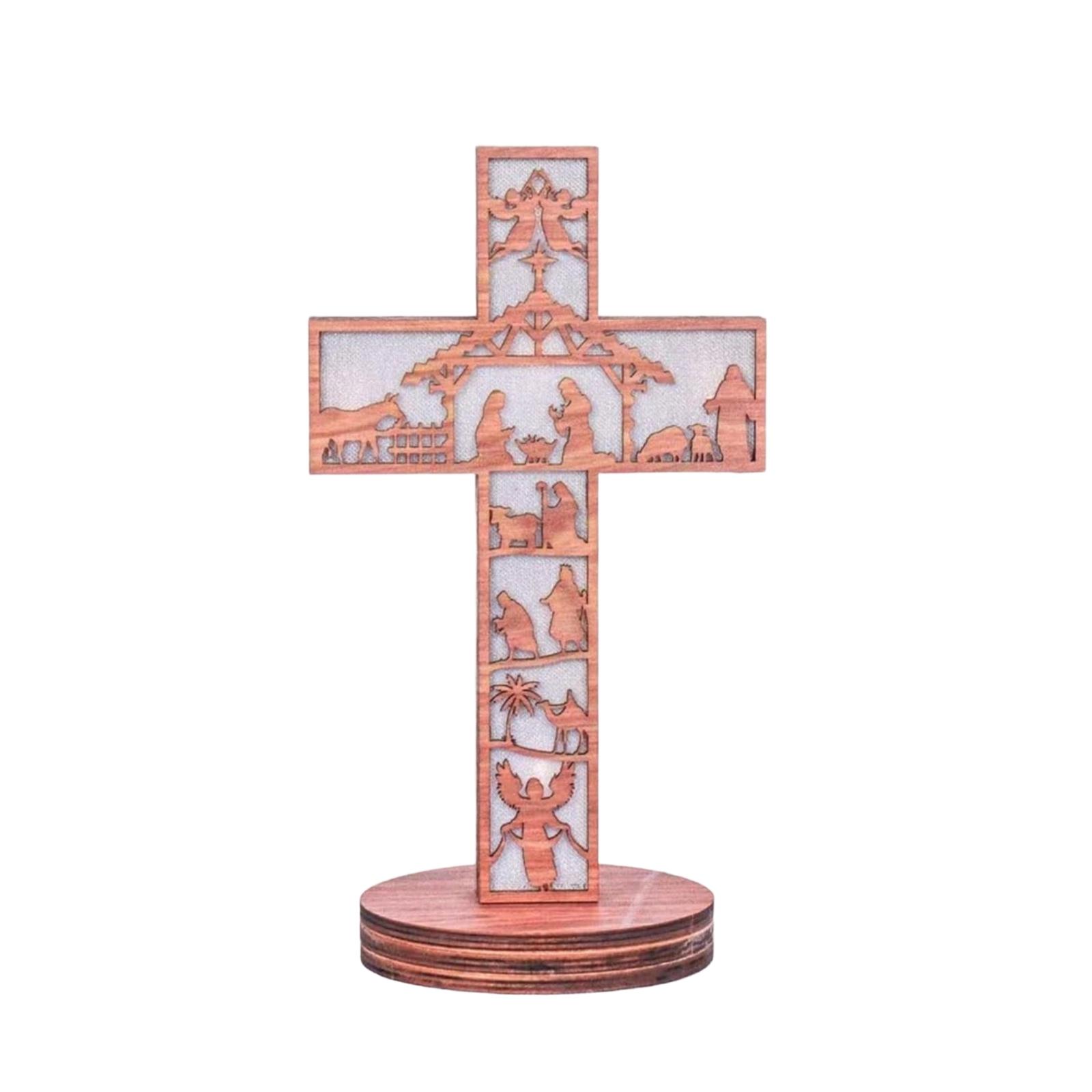 Wooden Cross-Carved Hollowed-Out Luminous Home Decoration, Holiday Ornament, Desktop Ornament One Size коричневый
Wooden Cross-Carved Hollowed-Out Luminous Home Decoration, Holiday Ornament, Desktop Ornament One Size коричневый