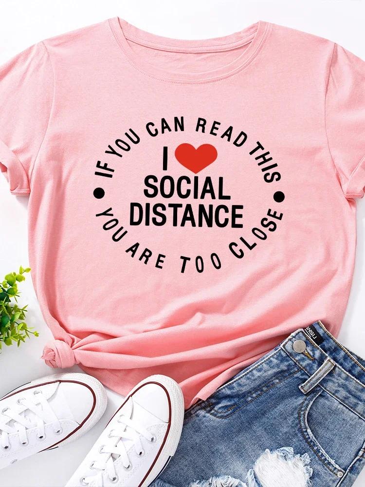 I Love Social Distance Print T Shirt Women Short Sleeve O Neck Loose Tshirt Summer Women Causal Tee Shirt Tops Camisetas Mujer XXXL небо синє кольору
I Love Social Distance Print T Shirt Women Short Sleeve O Neck Loose Tshirt Summer Women Causal Tee Shirt Tops Camisetas Mujer XXXL небо синє кольору