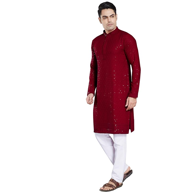 DIVISIVE Men s Sequince Embroidered Cotton Blend Only Kurta (DKRT2_XL_Maroon) XL малиновый
DIVISIVE Men s Sequince Embroidered Cotton Blend Only Kurta (DKRT2_XL_Maroon) XL малиновый