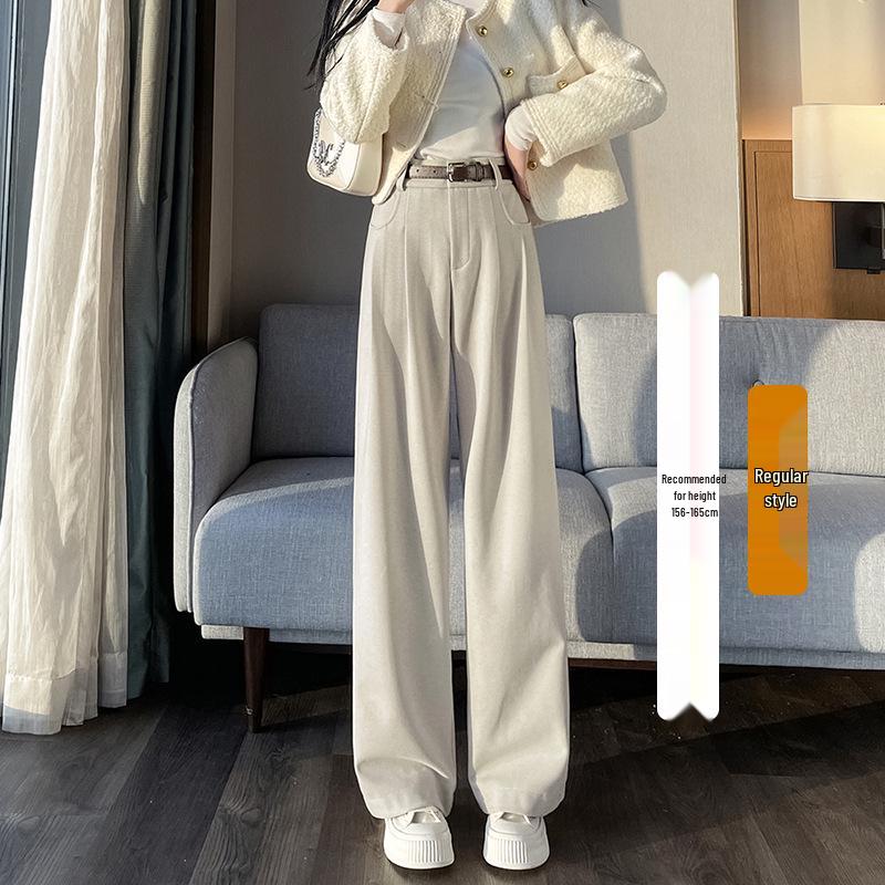 Plus Size Woolen High Waist Slimming Pants - Autumn/Winter Thickened Velvet, Narrow/Wide Leg, Petite Casual. XL
Plus Size Woolen High Waist Slimming Pants - Autumn/Winter Thickened Velvet, Narrow/Wide Leg, Petite Casual. XL