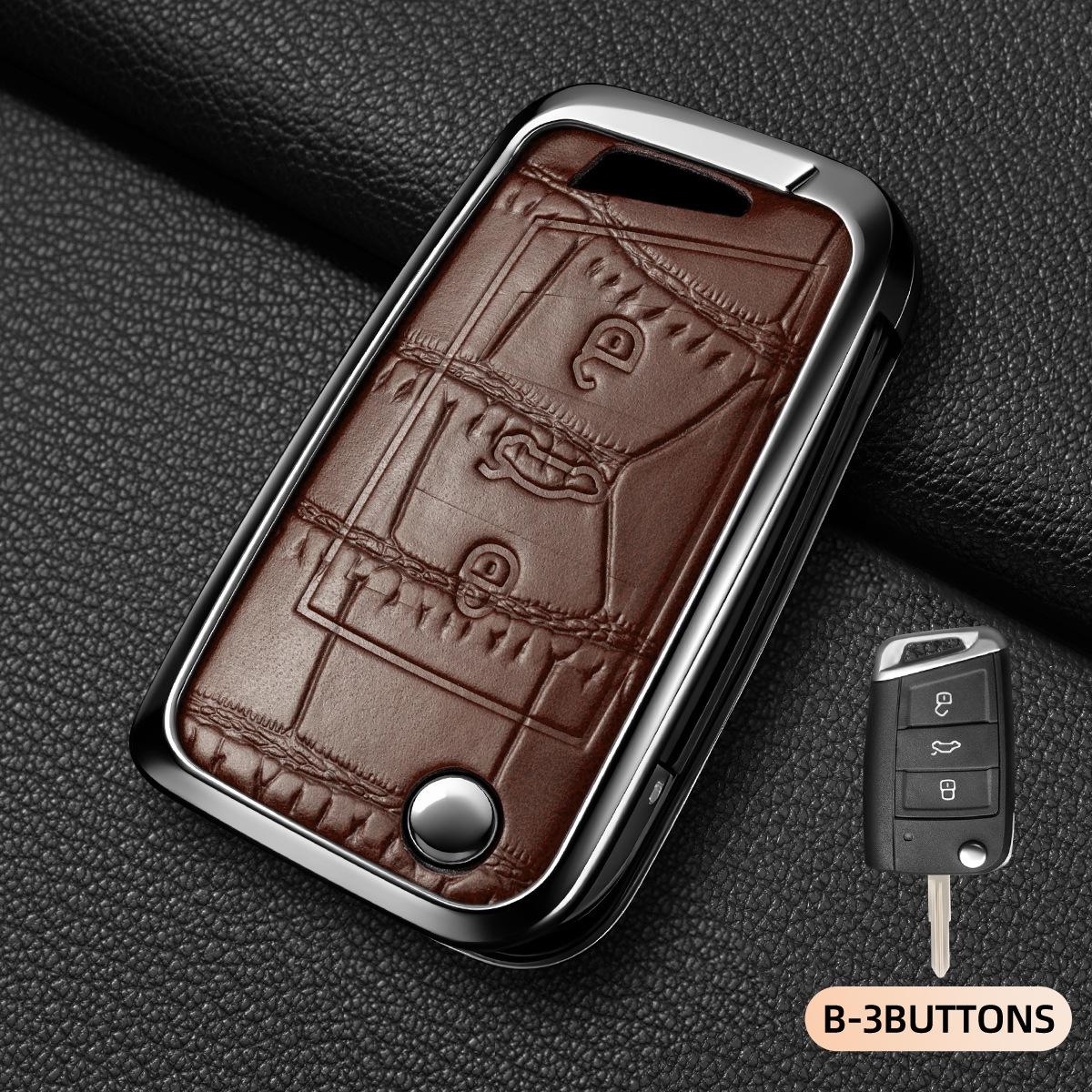 Volkswagen Passat Key Cover 2017/2018: Protective Case with Hook for Easy Modification. Crocodile Texture
Volkswagen Passat Key Cover 2017/2018: Protective Case with Hook for Easy Modification. Crocodile Texture