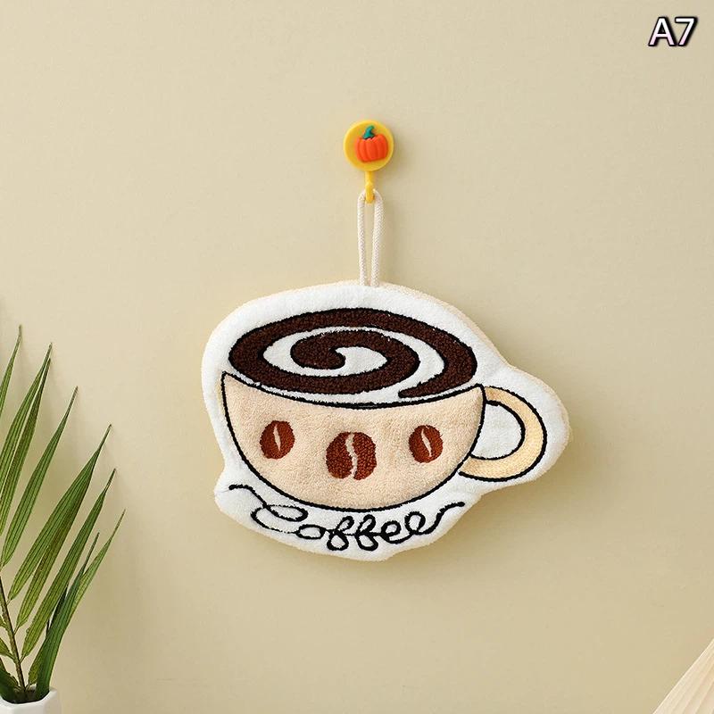 Cartoon Cute Coffee Cake Shape Hanging Towels Absorbent Hand Cloth Soft Quick Drying For Kitchen Bathroom Household Hand Towel A7
Cartoon Cute Coffee Cake Shape Hanging Towels Absorbent Hand Cloth Soft Quick Drying For Kitchen Bathroom Household Hand Towel A7