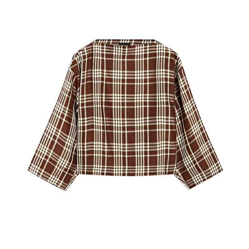 MD Spring/Summer New Arrival Women s French Style Casual Elegant Commute Style Elegant Plaid Flat Collar Long Sleeves Shirt 5114884 Bordeaux wine red L
MD Spring/Summer New Arrival Women s French Style Casual Elegant Commute Style Elegant Plaid Flat Collar Long Sleeves Shirt 5114884 Bordeaux wine red L