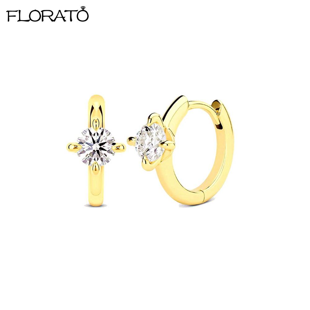 Ins Minimalism Round Zircon Earrings 925 Sterling Silver Needle Gold Color Small Hoop Earrings for Women Trend Piercing Jewelry
Ins Minimalism Round Zircon Earrings 925 Sterling Silver Needle Gold Color Small Hoop Earrings for Women Trend Piercing Jewelry
