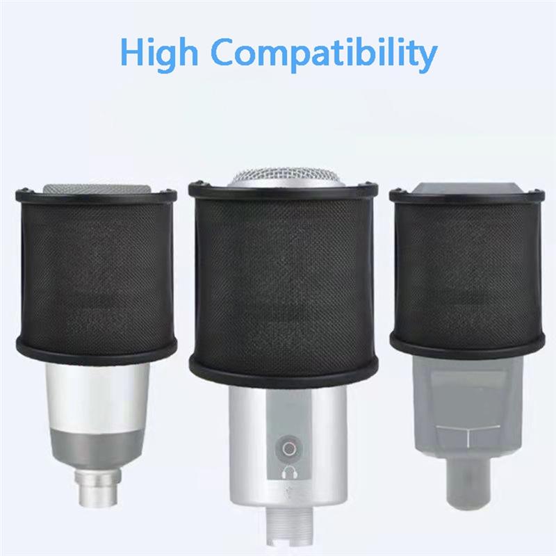 Condenser Microphone Blowout Screen U-Shaped Windscreen Cover Shield Ideal For Streaming & Recording срібний
Condenser Microphone Blowout Screen U-Shaped Windscreen Cover Shield Ideal For Streaming & Recording срібний