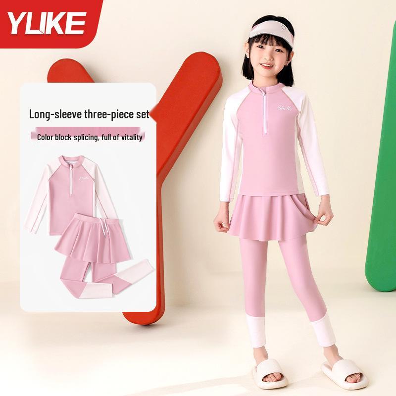 Girls Long Sleeve Rash Guard Swimsuit - 2024 Style, Conservative Design, UV Protection, for Kids 4XL
Girls Long Sleeve Rash Guard Swimsuit - 2024 Style, Conservative Design, UV Protection, for Kids 4XL