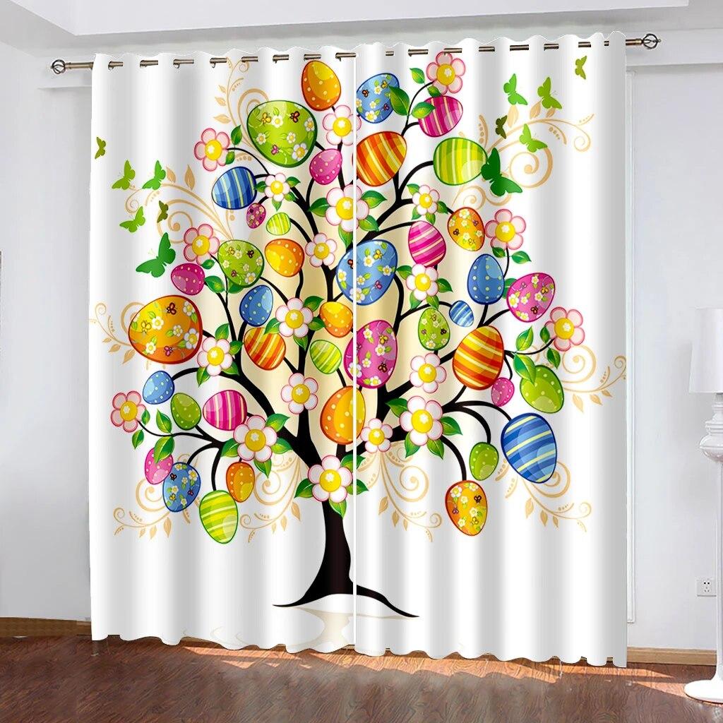 Пасхальные карманные шторы с принтом, кролик с красочным рисунком яйца, праздничные шторы для украшения гостиной, спальни, офиса, 2 шт. W50xH130(CM)x2PCS-Grommet Top
Пасхальные карманные шторы с принтом, кролик с красочным рисунком яйца, праздничные шторы для украшения гостиной, спальни, офиса, 2 шт. W50xH130(CM)x2PCS-Grommet Top