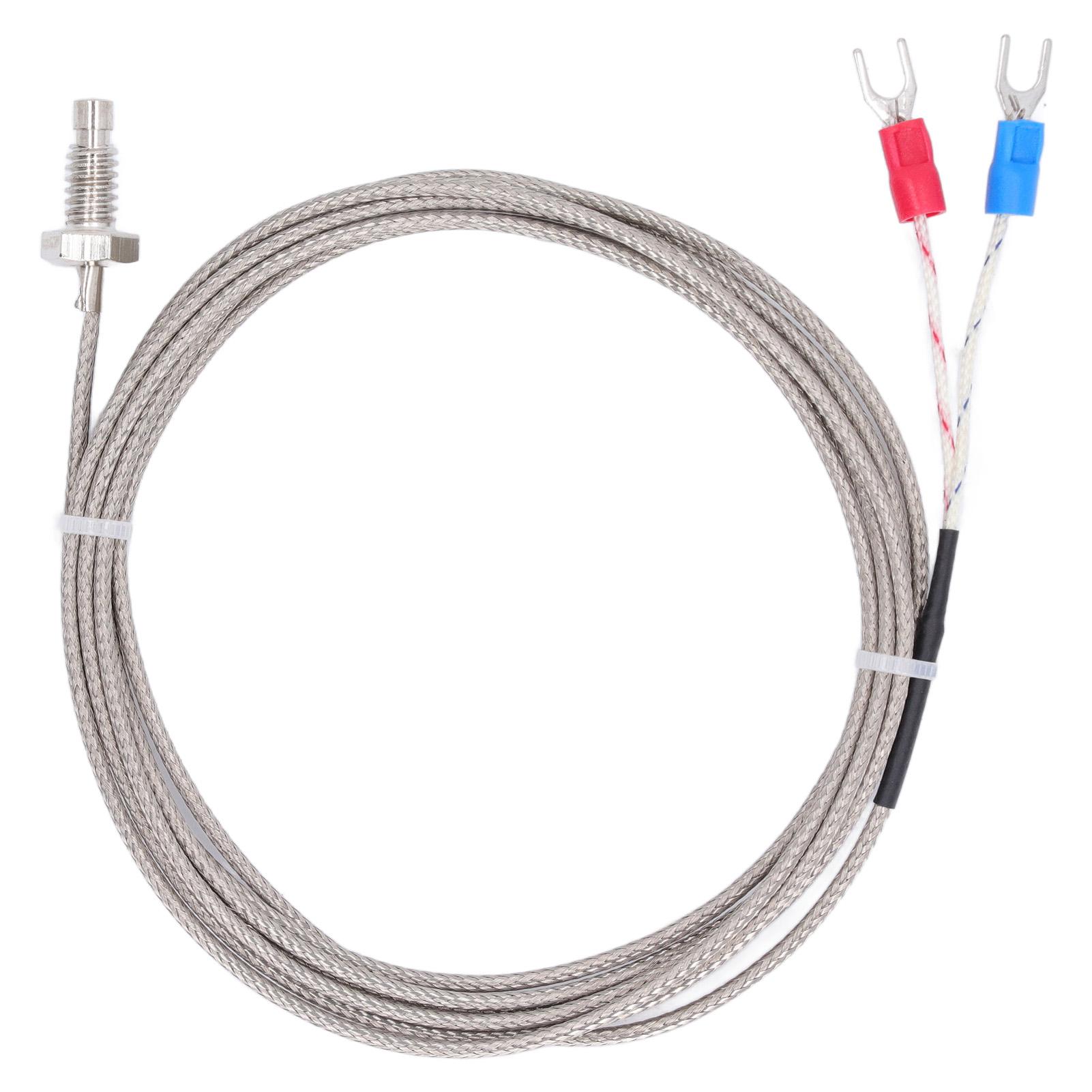 BERM K Type Screw Thermocouple Temperature Sensor Detector Gauge M6 Screw Thread 2 Wire Probe
BERM K Type Screw Thermocouple Temperature Sensor Detector Gauge M6 Screw Thread 2 Wire Probe