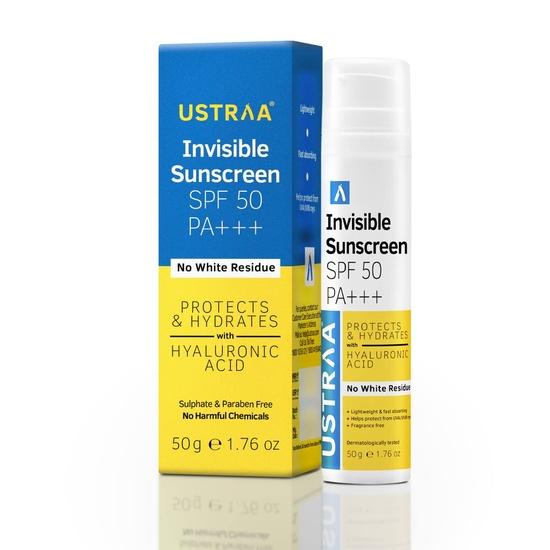 Невидимый солнцезащитный крем Ustraa для всех типов кожи - Spf 50 и Pa+++ | 50 г | Без белого остатка | Легкий и быстро впитывающийся | Для мужчин и женщин
Невидимый солнцезащитный крем Ustraa для всех типов кожи - Spf 50 и Pa+++ | 50 г | Без белого остатка | Легкий и быстро впитывающийся | Для мужчин и женщин