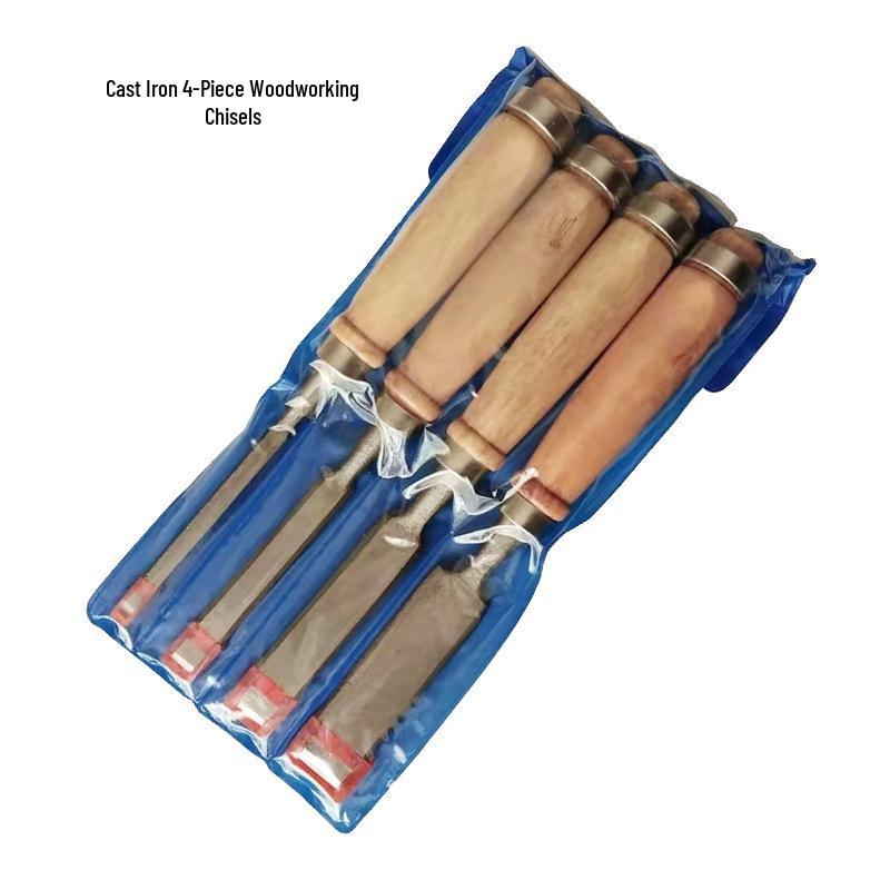 4-Piece Wood Carving Chisel Set: Cast Iron Carving Knives with Wooden Handles Single Cast Iron 6-spec Chisel
4-Piece Wood Carving Chisel Set: Cast Iron Carving Knives with Wooden Handles Single Cast Iron 6-spec Chisel