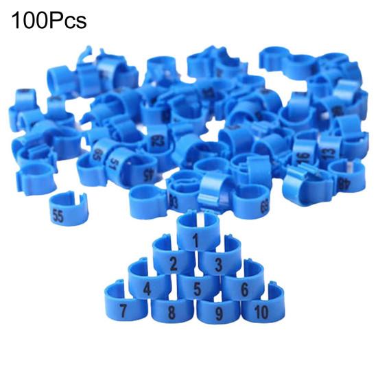 100Pcs Bird Leg Band Eco-friendly Simple to Apply Plastic Poultry Identification Band for Poultry синий
100Pcs Bird Leg Band Eco-friendly Simple to Apply Plastic Poultry Identification Band for Poultry синий