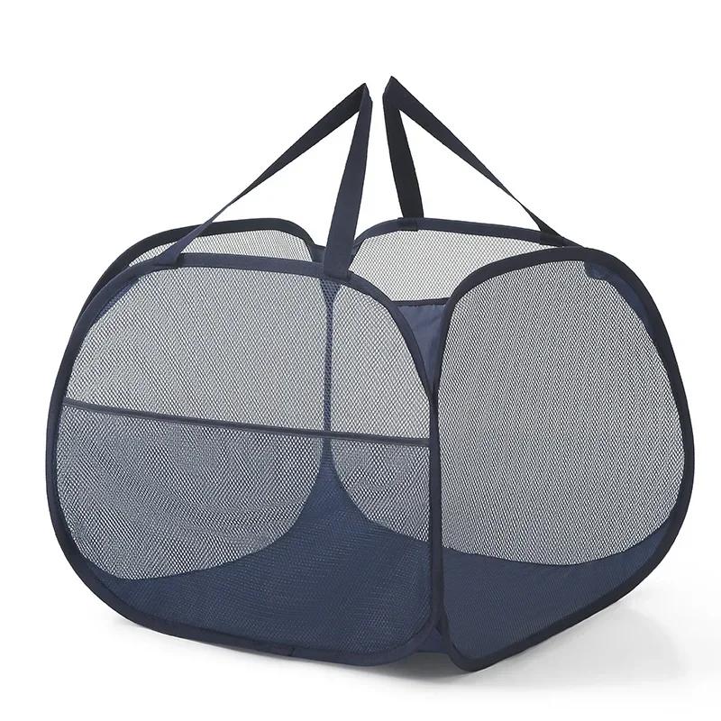 Oversized 90L Collapsible Mesh Laundry Basket with Carry Handles Breathable Space-Saving Dirty Clothes Bin for Home, Kids Room
Oversized 90L Collapsible Mesh Laundry Basket with Carry Handles Breathable Space-Saving Dirty Clothes Bin for Home, Kids Room