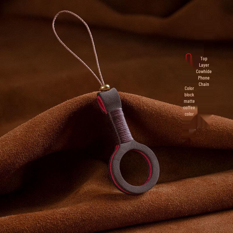 Master An s Genuine Hand-Woven Cowhide Phone Chain - Minimalist Round Ring, Color Block Design
Master An s Genuine Hand-Woven Cowhide Phone Chain - Minimalist Round Ring, Color Block Design