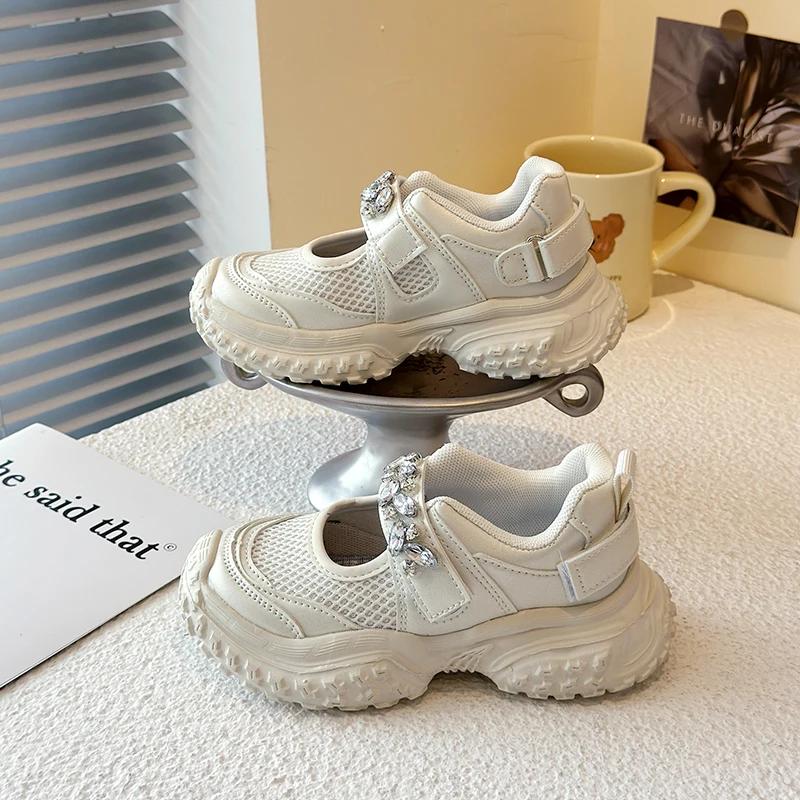 Girls Casual Shoes with Rhinestone Spring Summer Kids Crystal Breathable Sneakers Air Mesh Fashion Classic Soft Sole Shoes 37
Girls Casual Shoes with Rhinestone Spring Summer Kids Crystal Breathable Sneakers Air Mesh Fashion Classic Soft Sole Shoes 37