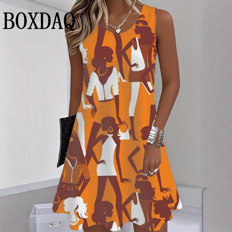 Summer Beach Sleeveless Tank Dress Women Sundress Casual Loose O-Neck Dresses For Women Fashion Street Hip Hop Short Dress L
Summer Beach Sleeveless Tank Dress Women Sundress Casual Loose O-Neck Dresses For Women Fashion Street Hip Hop Short Dress L