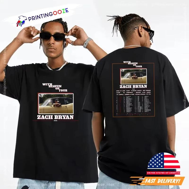 Zach Bryan with Heacen on Tour Peripherals Print T-shirt Summer Fashion New Tee Women Men Comfortable Cotton Oversize Casual Top S
Zach Bryan with Heacen on Tour Peripherals Print T-shirt Summer Fashion New Tee Women Men Comfortable Cotton Oversize Casual Top S