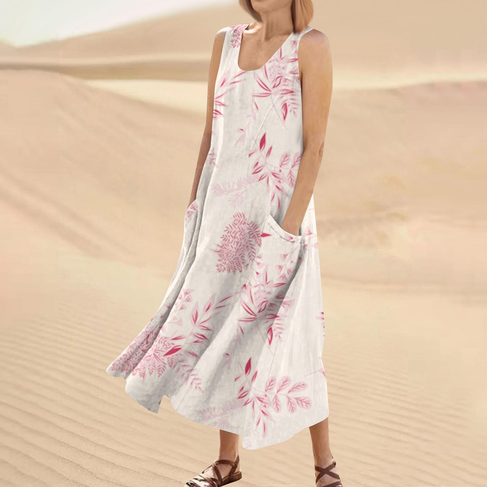 Women s Fashion Casual Colour Sleeveless Cotton Linen Pocket Dress XXL рожевий
Women s Fashion Casual Colour Sleeveless Cotton Linen Pocket Dress XXL рожевий