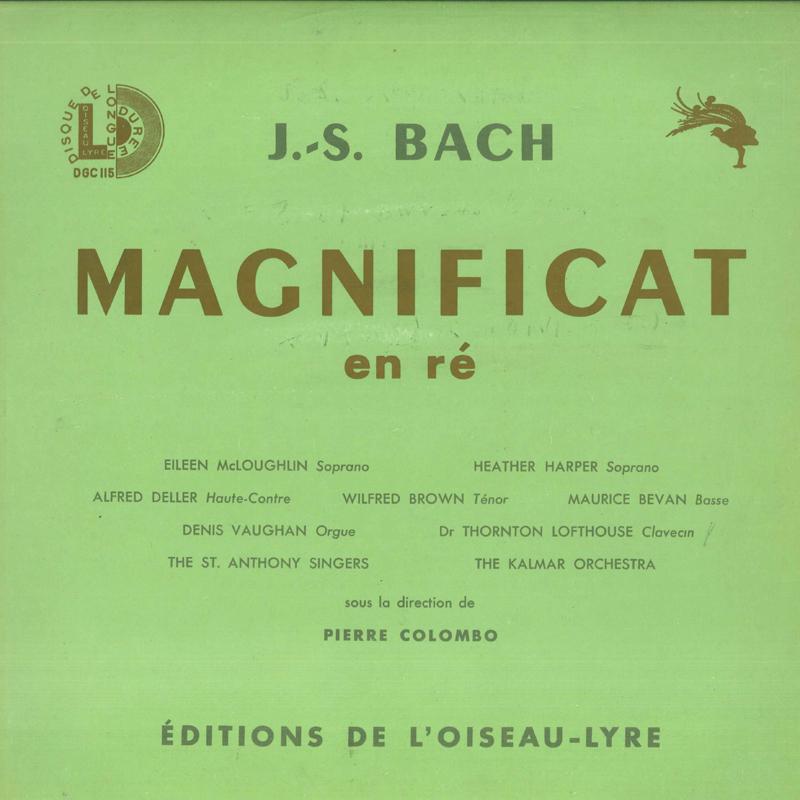 LP Record PIERRE COLOMBO - Js Bach: Magnificat DGC115 DISQE Japan Classical Used
LP Record PIERRE COLOMBO - Js Bach: Magnificat DGC115 DISQE Japan Classical Used
