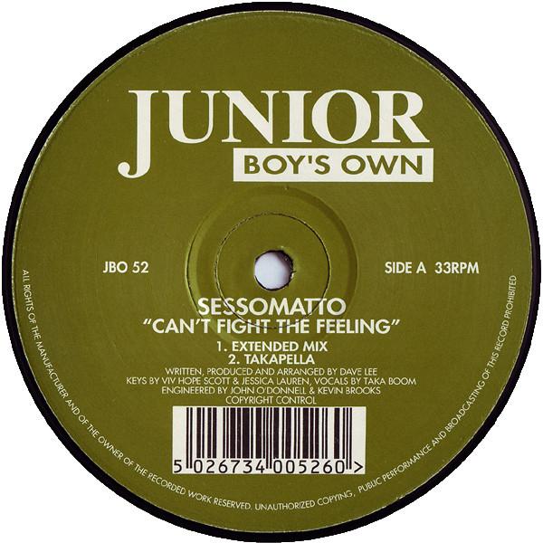 12inch Record SESSOMATTO - Can t Fight The Feeling JBO52 Junior Boy s Ow 1997 UK Dance & Electronica Used
12inch Record SESSOMATTO - Can t Fight The Feeling JBO52 Junior Boy s Ow 1997 UK Dance & Electronica Used