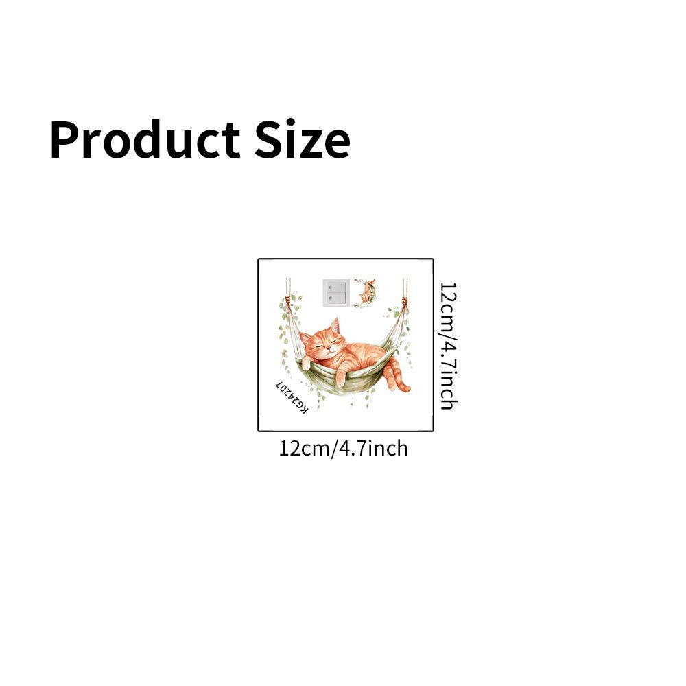 Cartoon Kitten Pattern Waterproof Self-Adhesive Wall Switch Sticker 12x12cm
Cartoon Kitten Pattern Waterproof Self-Adhesive Wall Switch Sticker 12x12cm