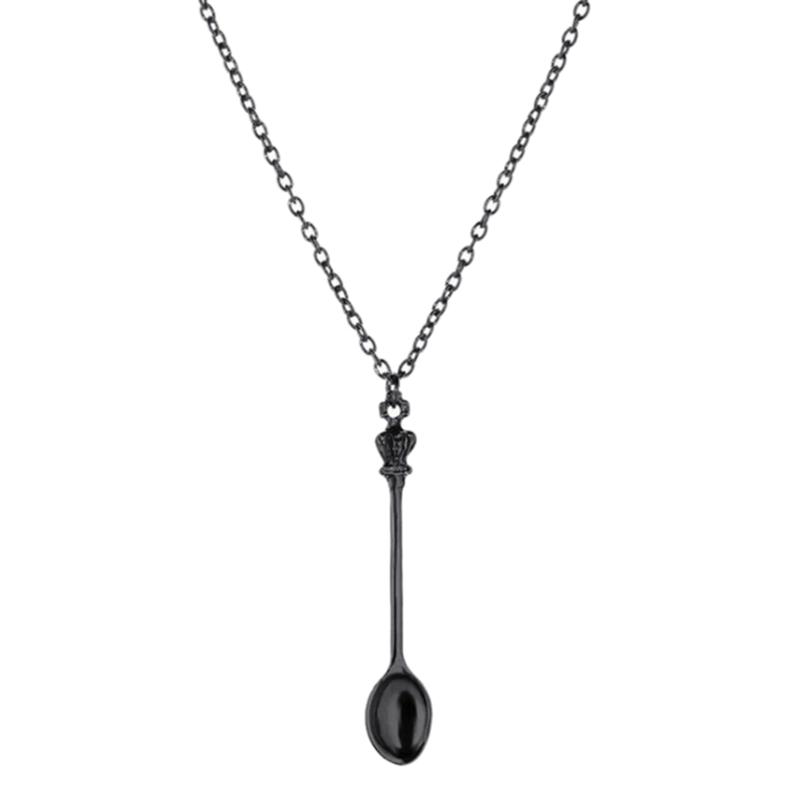 Women s Fashion Vintage Crowns Mini Teaspoon Pendant Necklace Long Chain Jewelry Gift Attractive Processing Necklace чорний
Women s Fashion Vintage Crowns Mini Teaspoon Pendant Necklace Long Chain Jewelry Gift Attractive Processing Necklace чорний