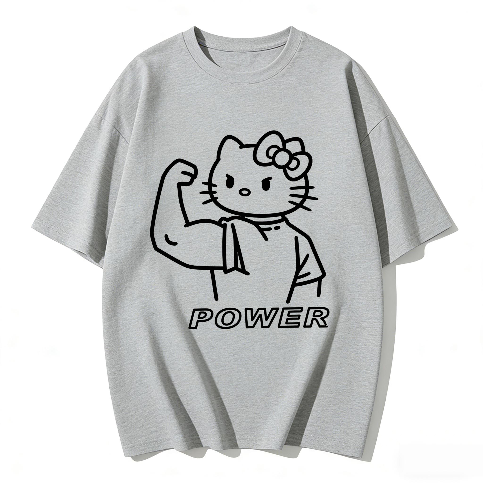 2026 Summer New Arrival Kawaii Hello Kitty POWER Print Couple T Shirt Casual Loose Family Matching Outfits Parentchild Tees Top S
2026 Summer New Arrival Kawaii Hello Kitty POWER Print Couple T Shirt Casual Loose Family Matching Outfits Parentchild Tees Top S