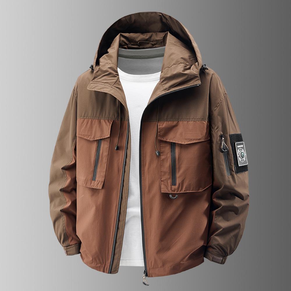 Men Contrast Color Hiking Coat Removable Velcro Jacket Multi-Pocket Zipper Coats Outdoor Fishing Camping Breathable Hooded Coat 6XL brick червоний колір
Men Contrast Color Hiking Coat Removable Velcro Jacket Multi-Pocket Zipper Coats Outdoor Fishing Camping Breathable Hooded Coat 6XL brick червоний колір