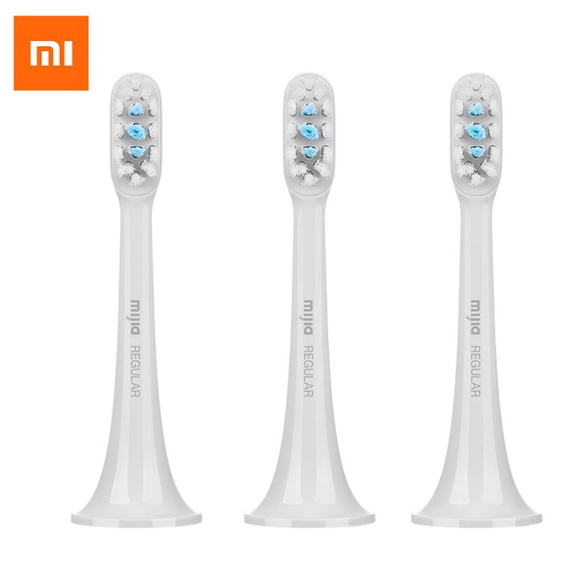 Сменная зубная щетка из 3 насадок Xiaomi для электрической зубной щетки Mijia T300 T500 T500C Sonic.
Сменная зубная щетка из 3 насадок Xiaomi для электрической зубной щетки Mijia T300 T500 T500C Sonic.