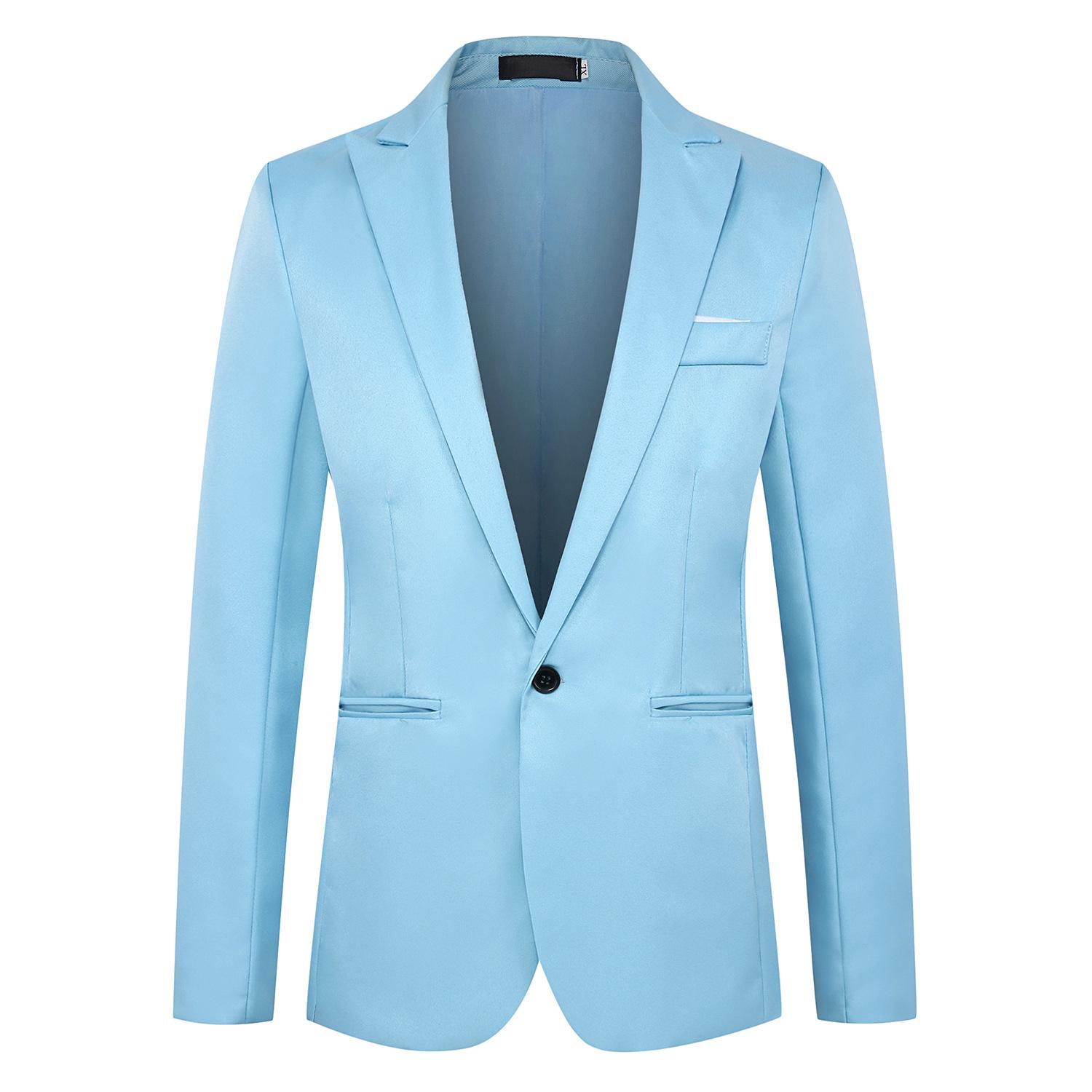 2026 Spring & Autumn Men s Korean One-Button Casual Suit Jacket 5XL небо синє кольору
2026 Spring & Autumn Men s Korean One-Button Casual Suit Jacket 5XL небо синє кольору