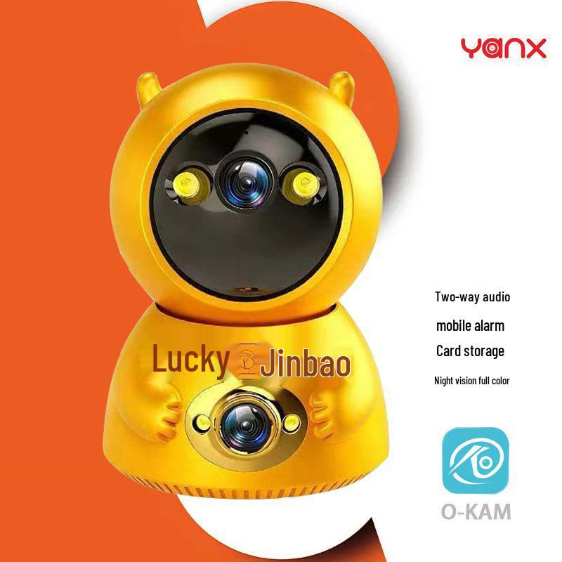 360° HD WiFi Dual-Lens Indoor Camera No Memory Card
360° HD WiFi Dual-Lens Indoor Camera No Memory Card