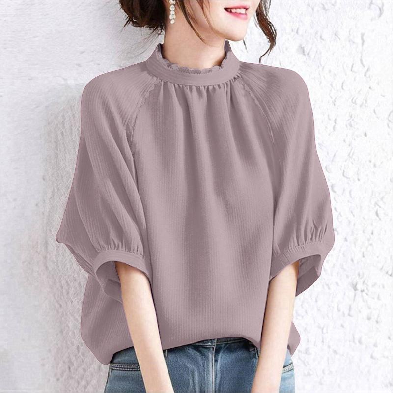 ZANZEA Women Summer Stand Collar Casual 3/4 Sleeve Blouse S светло-фиолетовый
ZANZEA Women Summer Stand Collar Casual 3/4 Sleeve Blouse S светло-фиолетовый