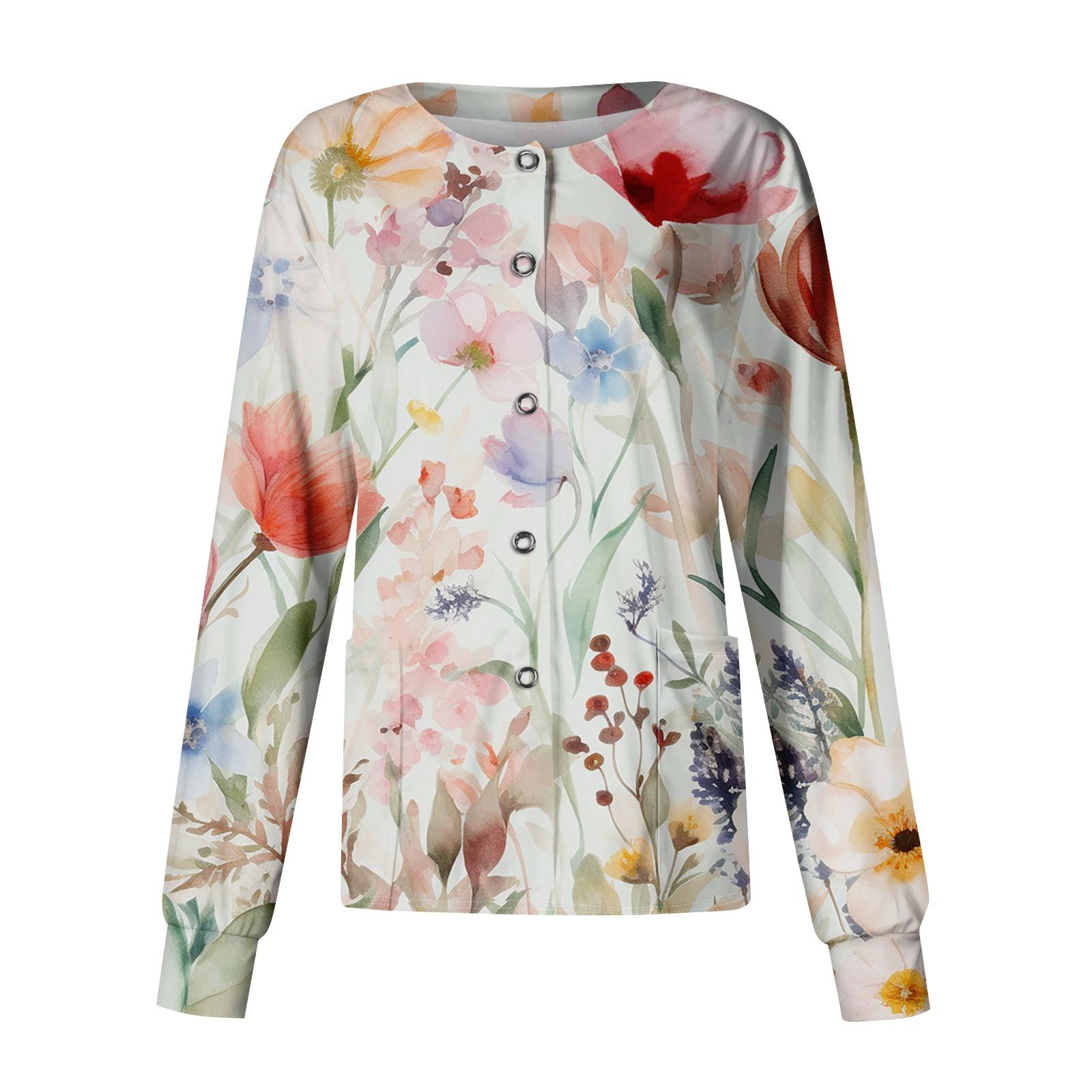 Жіночий повсякденний однобортний кардиган з довгим рукавом і принтом XL
Жіночий повсякденний однобортний кардиган з довгим рукавом і принтом XL