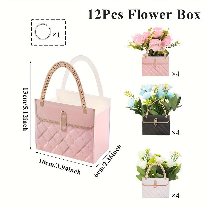 12pcs Handbag-Shaped Flower Gift Boxes, With Pink, Black, And White Paper Party Favors, Suitable For Baby Showers, Weddings, Birthdays - Decorative 12 Pieces
12pcs Handbag-Shaped Flower Gift Boxes, With Pink, Black, And White Paper Party Favors, Suitable For Baby Showers, Weddings, Birthdays - Decorative 12 Pieces