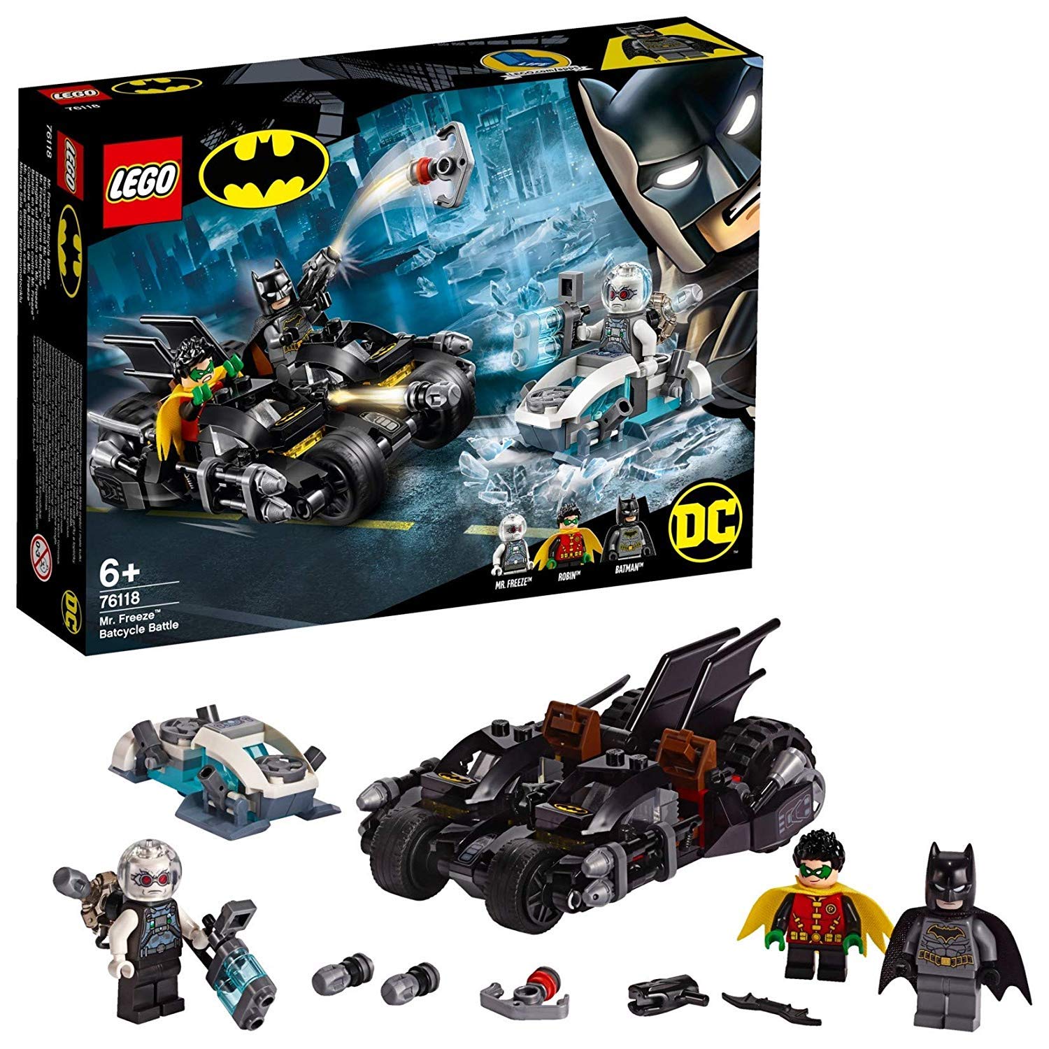 LEGO Super Heroes Mr. Freeze™ Batcycle Battle 76118 Building Blocks Toy for Boys
LEGO Super Heroes Mr. Freeze™ Batcycle Battle 76118 Building Blocks Toy for Boys