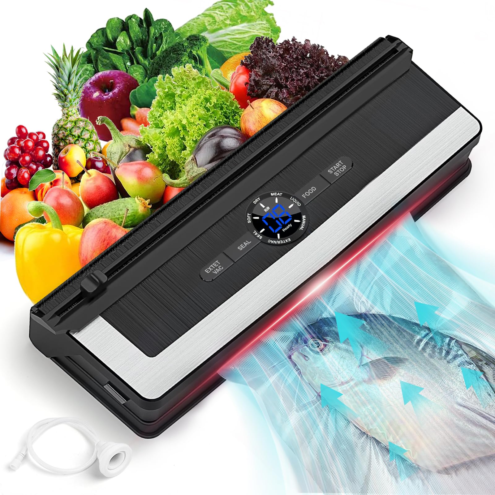Favoreal Vacuum Packing Food Household Automatic Vacuum Sealing Machine Упаковочная машина New Release Влажная и сухая вакуумная деаэрация Вакуумная упаковка Уплотнение
Favoreal Vacuum Packing Food Household Automatic Vacuum Sealing Machine Упаковочная машина New Release Влажная и сухая вакуумная деаэрация Вакуумная упаковка Уплотнение