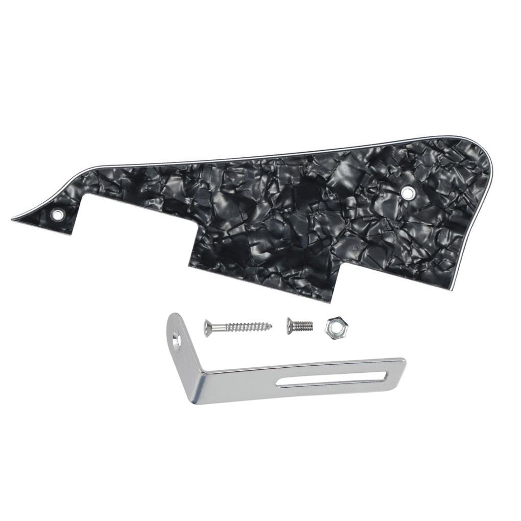 FLEOR Set of Black Pearl Guitar Pickguard LP and Metal Bracket for LP Electric Guitar Parts
FLEOR Set of Black Pearl Guitar Pickguard LP and Metal Bracket for LP Electric Guitar Parts