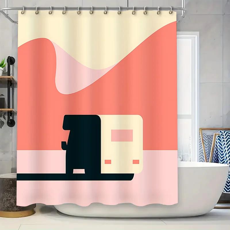 Abstract Art Shower Curtain For Modern Bathroom Decor - Minimalist Design With Pink And Yellow Hues Waterproof Durable W60H190(CM)-1 Pcs
Abstract Art Shower Curtain For Modern Bathroom Decor - Minimalist Design With Pink And Yellow Hues Waterproof Durable W60H190(CM)-1 Pcs