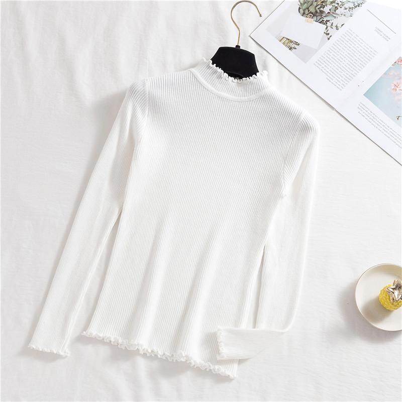 Осень и зима новый однотонный пуловер с фестончатым краем, базовая вязаная кофта, женская приталенная и тонкая кофта с полувысоким воротом, женская one size fits all белый
Осень и зима новый однотонный пуловер с фестончатым краем, базовая вязаная кофта, женская приталенная и тонкая кофта с полувысоким воротом, женская one size fits all белый
