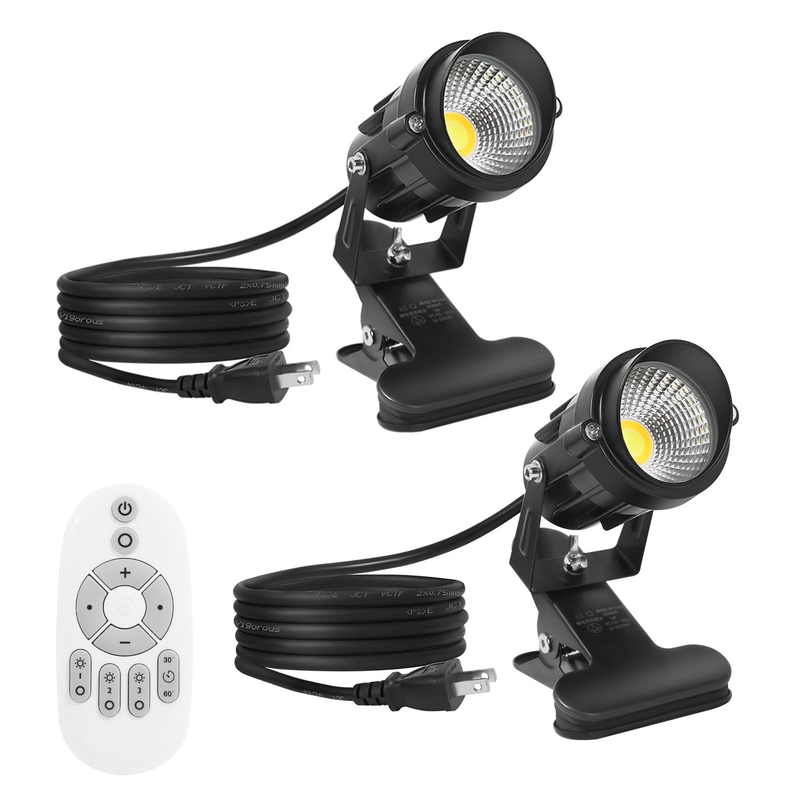 LED Spotlight Outdoor Indoor Light with Remote Control 7W 3 Color Switching Waterproof Landscape Light Spotlight with Clip for Plants Yard Garden
LED Spotlight Outdoor Indoor Light with Remote Control 7W 3 Color Switching Waterproof Landscape Light Spotlight with Clip for Plants Yard Garden