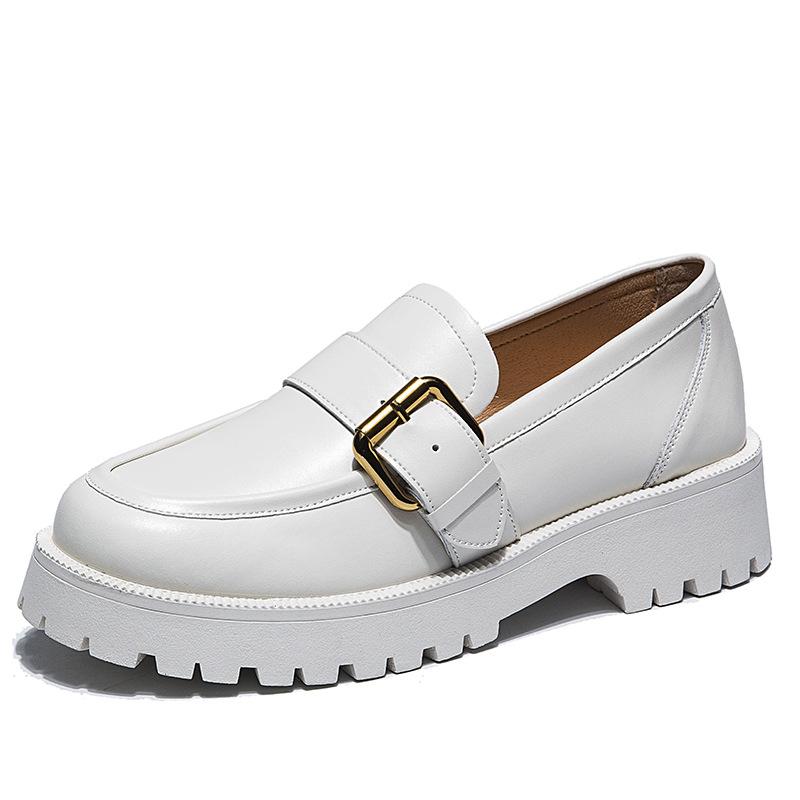 Fashion Metal Buckle Decorated Chunky-heel Loafers for Women British-Style Sewing Design Pumps Comfortable Commuter Office Shoes 41 білий
Fashion Metal Buckle Decorated Chunky-heel Loafers for Women British-Style Sewing Design Pumps Comfortable Commuter Office Shoes 41 білий