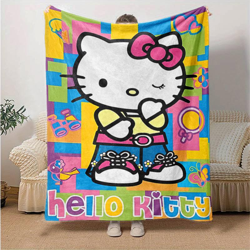 1pc Energetic Hello Kitty Blanket, Cute Home Decor, Soft Throw Blanket, Perfect Gift for Birthday or Christmas, Living Room, Travel, Camping, Car Blan 130x150cm
1pc Energetic Hello Kitty Blanket, Cute Home Decor, Soft Throw Blanket, Perfect Gift for Birthday or Christmas, Living Room, Travel, Camping, Car Blan 130x150cm