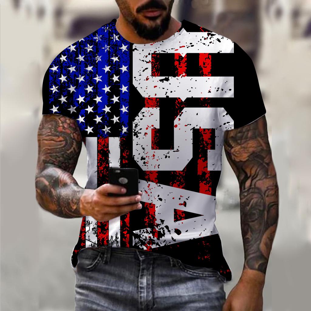 Летняя мужская футболка с 3D-принтом Футболка свободного покроя Футболки Топы Повседневные футболки с коротким рукавом в американском уличном стиле 5XL
Летняя мужская футболка с 3D-принтом Футболка свободного покроя Футболки Топы Повседневные футболки с коротким рукавом в американском уличном стиле 5XL